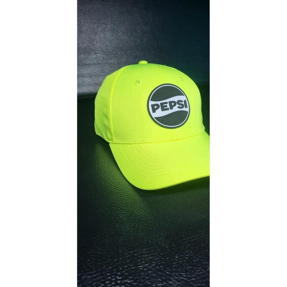 Pepsi Workwear Hat. #HA02 Yellow High Vis Comfortable Golf Hat